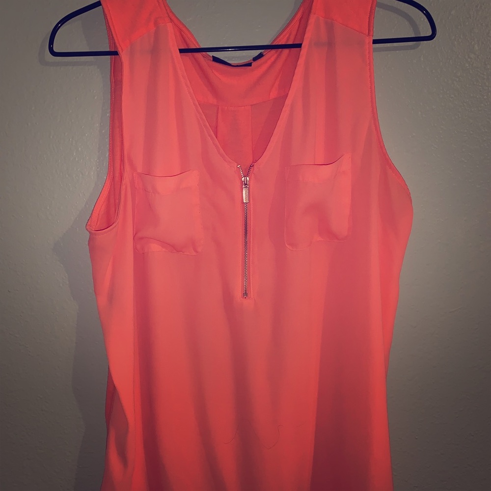 Apt 9 / Bright neon orange top